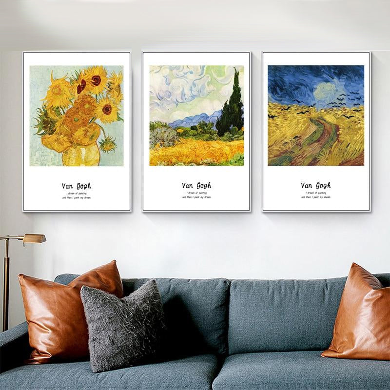 Van Gogh Famous Paintings Classic Artists Series Fine Art Canvas Prints With Artists Own Quotes Quintessential Art For Modern Home Decoration