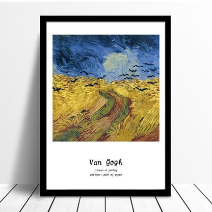 Van Gogh Famous Paintings Classic Artists Series Fine Art Canvas Prints With Artists Own Quotes Quintessential Art For Modern Home Decoration