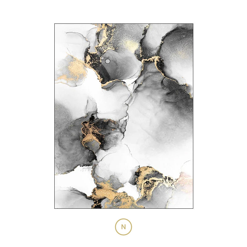 Abstract Liquid Marble Print Wall Art Fine Art Canvas Prints Chic Fashion Pictures For Modern Living Room Bedroom Home Office Interior Decor