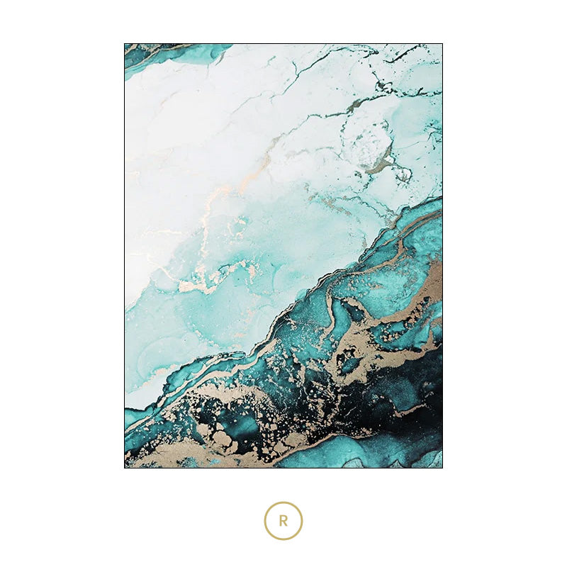 Abstract Liquid Marble Print Wall Art Fine Art Canvas Prints Chic Fashion Pictures For Modern Living Room Bedroom Home Office Interior Decor