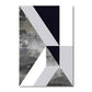 Geometric Asymmetric Marble Design Wall Art Decor Nordic Style Black & White Fine Art Canvas Prints For Modern Living Room Interior Decor