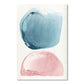 Pink And Blue Abstract Nursery Wall Art Pastel Color Fine Art Canvas Prints Modern Nordic Pictures For Baby Room Kids Room Wall Decor