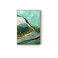 Modern Abstract Golden Green Marble Wall Art Contemporary Nordic Fine Art Canvas Prints For Office Or Home Living Room Wall Decoration