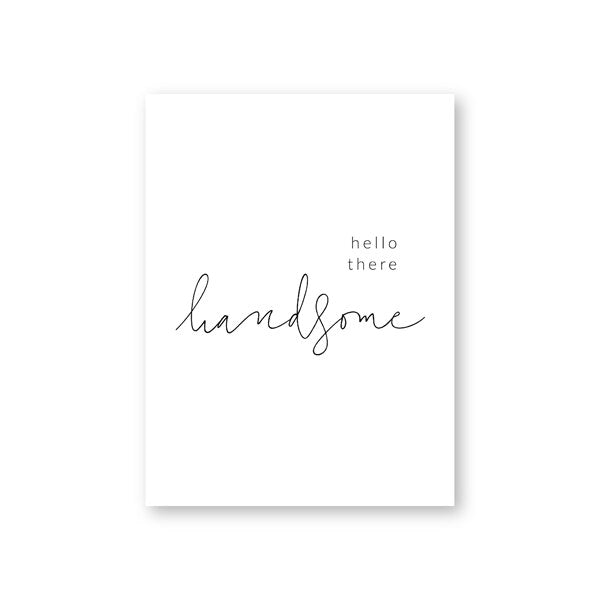 Minimalist Bedroom Quotes Typographic Wall Art Canvas Prints Good Morning Gorgeous Hello There Handsome Black and White Modern Nordic Poster