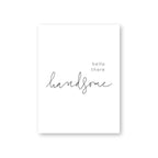 Minimalist Bedroom Quotes Typographic Wall Art Canvas Prints Good Morning Gorgeous Hello There Handsome Black and White Modern Nordic Poster
