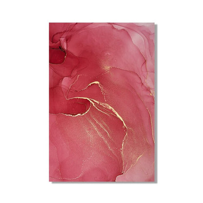 Pink Rose Gold Marble Wall Art Modern Elegant Fine Art Canvas Prints Nordic Style Contemporary Pictures For Living Room Bedroom Home Decor