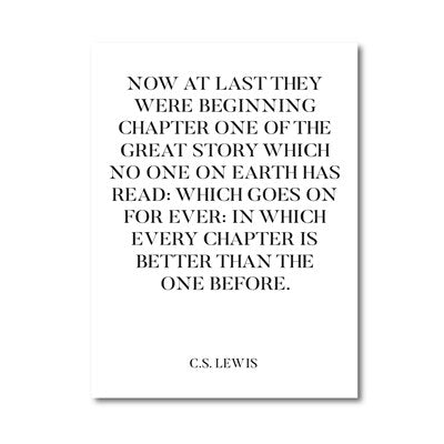 Famous CS Lewis Quote Love Wall Art Fine Art Canvas Prints Black White Typographic Minimalist MR & MRS Posters For Living Room Bedroom Home Interior Decor