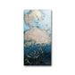 Abstract Shades Of Blue Golden Marble Wall Art Modern Fine Art Canvas Prints Tall Vertical Format Pictures For Modern Loft Apartment Wall Art Decor