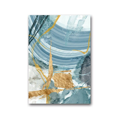Nordic Abstract Sky Blue Summer Sea Wall Art Fine Art Canvas Prints Contemporary Pictures For Living Room Bedroom Modern Home Office Interior Decor