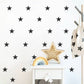 Little Stars Nursery Vinyl Wall Decals Removable Self Adhesive Solid Color PVC Stickers Wall Decoration For Kid's Room Multiple Colors In 3 Different Sizes