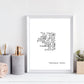 Wash Your Hands Bathroom Quote Wall Art Picture Fine Art Canvas Print Black & White Minimalist Typewritten Typographic Wall Art For Washroom Bathroom Decor