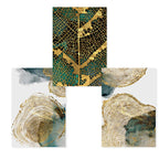 Golden Tree Of Life Wall Art Leaf Veins Wood Rings Nordic Abstract Botanic Organic Nature Fine Art Canvas Prints For Modern Living Room Home Decor