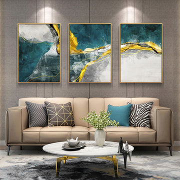 Nordic Gold Collection - Luxury Wall Art Decor For Contemporary ...