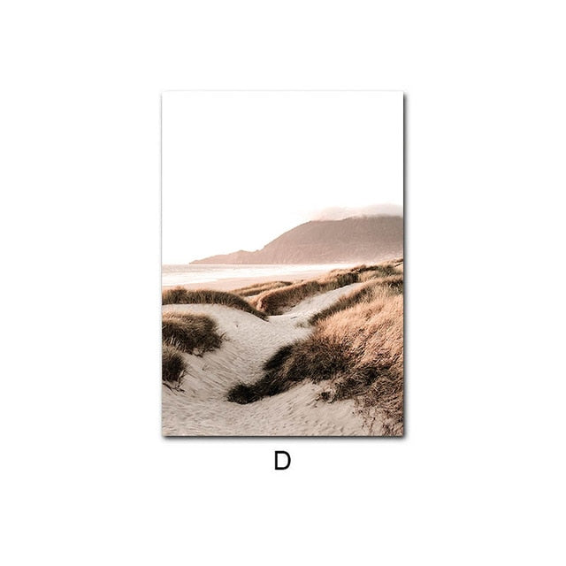 Beach Sunset Natural Landscapes Wall Art Fine Art Canvas Prints Scandinavian Pictures Of Calm For Living Room Dining Room Inspirational Art Decor