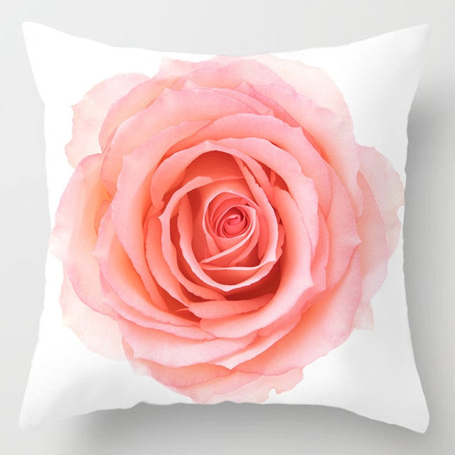 UKZMN Gray Pink Fashion Throw Pillow Covers Couch Bed Decorative Pillow Covers Pink Black Flower Gold Perfume Square Pillowcase Cute Room Decor Pink