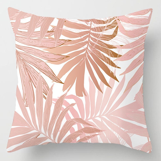Pink Marble Print 45x45cm Cushion Cover For Sofa Throw Cushions Pillowcase Trendy Pillow Cover Nordic Style Living Room Decor