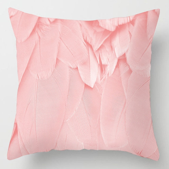 Pink Marble Print 45x45cm Cushion Cover For Sofa Throw Cushions Pillowcase Trendy Pillow Cover Nordic Style Living Room Decor