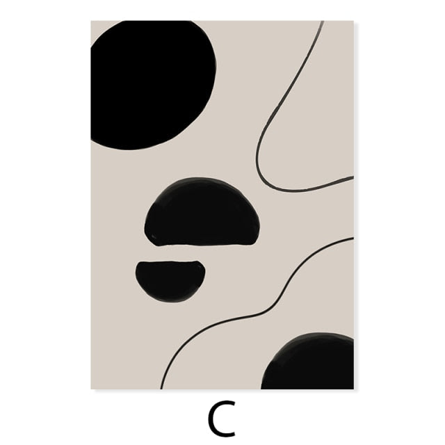 Abstract Minimalist Line Art Wall Art Neutral Colors Fine Art Canvas Prints Gallery Wall Pictures For Living Room Dining Room Nordic Style Wall Art Decor