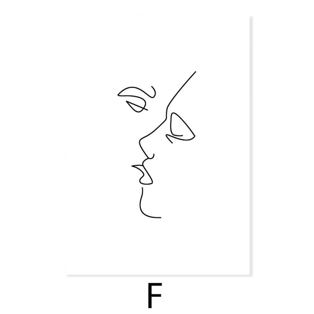 Abstract Minimalist Line Art Wall Art Neutral Colors Fine Art Canvas Prints Gallery Wall Pictures For Living Room Dining Room Nordic Style Wall Art Decor