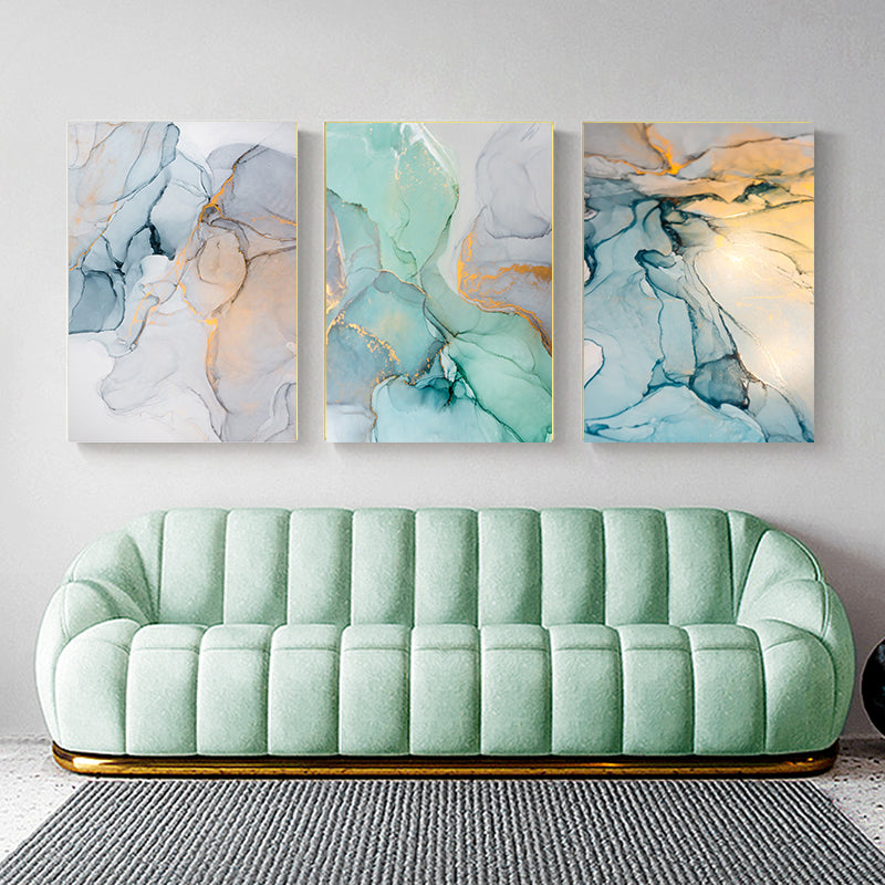 Abstract Colored Agate Print Wall Art Fine Art Canvas Prints Green Marble Fashion Pictures For Modern Living Room Bedroom Nordic Home Art Decor