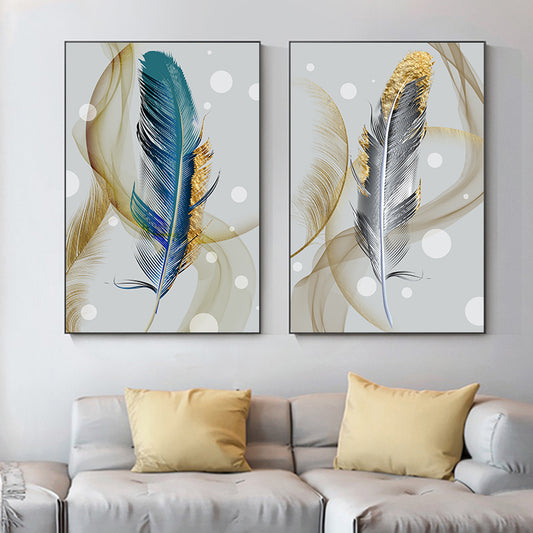 Blue Feathers Art: Canvas Prints, Frames & Posters