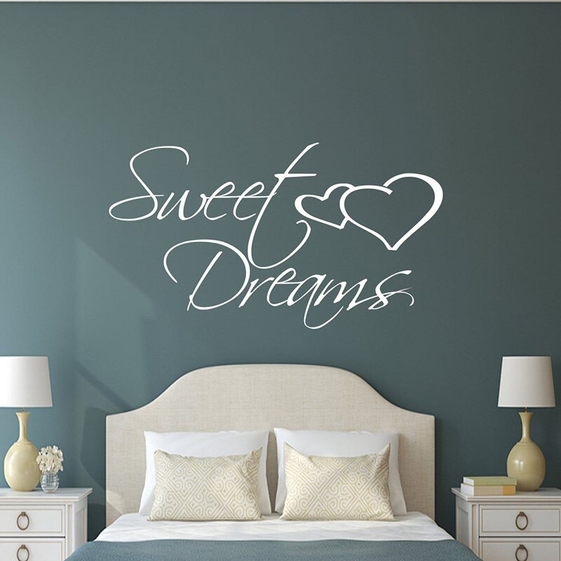 Inspirational Quote Mural For Bedroom Wall Decoration Removable Self-Adhesive Single Color PVC Wall Decal For Creative DIY Home Wall Art Decor