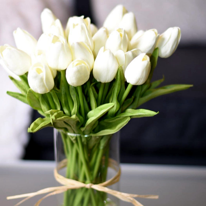 Fashionable Tulips Artificial Flowers For Maintenance-Free Creative Home Décor Floral Displays For Living Room Dining Room Nordic Home Decoration