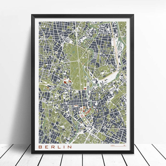 Abstract City Maps Wall Art Famous City Paris New London Stockholm Fine Art Canvas Prints Modern Pictures For Living Room Home Office Interior Decor