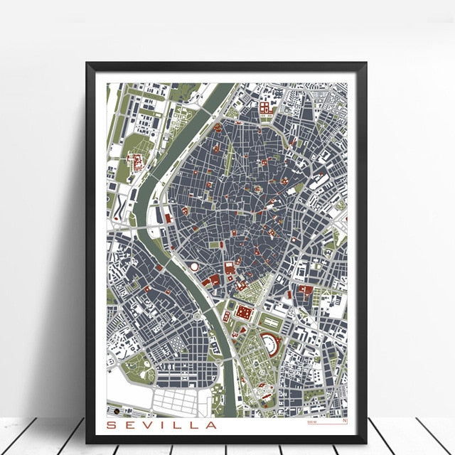 Abstract City Maps Wall Art Famous City Paris New London Stockholm Fine Art Canvas Prints Modern Pictures For Living Room Home Office Interior Decor