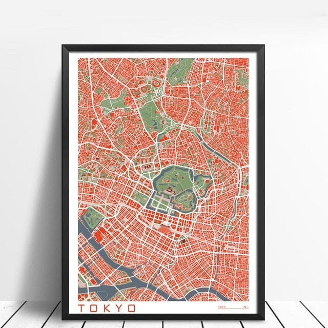 Abstract City Maps Wall Art Famous City Paris New London Stockholm Fine Art Canvas Prints Modern Pictures For Living Room Home Office Interior Decor