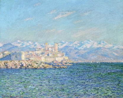 Famous Artists Claude Monet Wall Art Antibes Afternoon Effect Painting Fine Art Canvas Giclee Print Classic Impressionist Landscape Paintings
