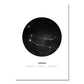 Minimalist Abstract Constellations Wall Art Black And White Star Signs Astrology Fine Art Canvas Prints For Living Room Bedroom Home Decor