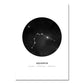 Minimalist Abstract Constellations Wall Art Black And White Star Signs Astrology Fine Art Canvas Prints For Living Room Bedroom Home Decor