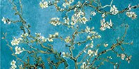 Famous Artists Wall Art Vincent Van Gogh Almond Blossoms Painting Fine Art Canvas Giclee Print Classic Impressionist Floral Wall Art Decor