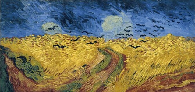 Famous Artists Van Gogh, Last Painting - Wheatfield with Crows, Poster Wall Art Fine Art Canvas Print For Living Room Bedroom Wall Decor