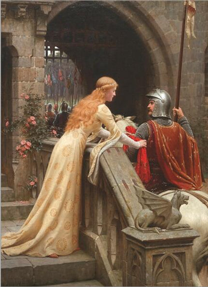 Godspeed by Edmund Blair Leighton Poster Fine Art Canvas Print Famous English Regency Painting Wall Art Decorative Pictures for Living Room