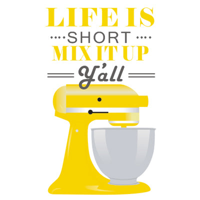 Life Is Short Mix It Up Kitchen Wall Art Posters Stylish Nordic Colorful Simple Canvas Prints For Kitchen Cafe and Modern Home Decor