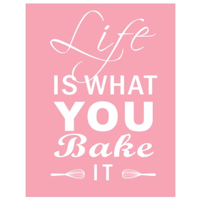 Life Is What You Bake It Kitchen Wall Art Posters Stylish Nordic Colorful Simple Canvas Prints For Kitchen Cafe and Modern H