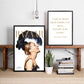 Sarah Jessica Parker Quotation Fashion Magazine Cover Wall Art Beauty Poster Fine Art Canvas Print Pictures For Living Room Bedroom Salon Wall Art Decor
