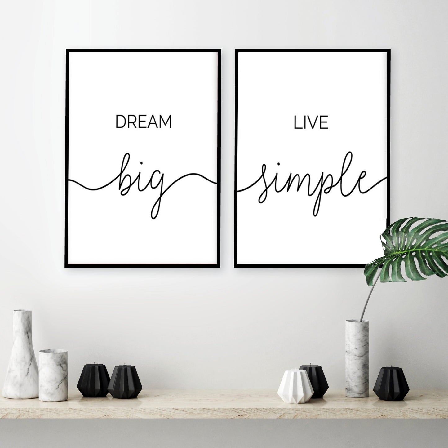 Black & White Life Quotes Wall Art Minimalist Inspirational Letters And Quotes Fine Art Canvas Prints Nordic Style Posters For Modern Home Decor