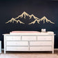Mountain Peaks Vinyl Wall Mural Removable Self Adhesive Solid Color PVC Wall Decal For Living Room Kid's Playroom Creative DIY Home Art Decor