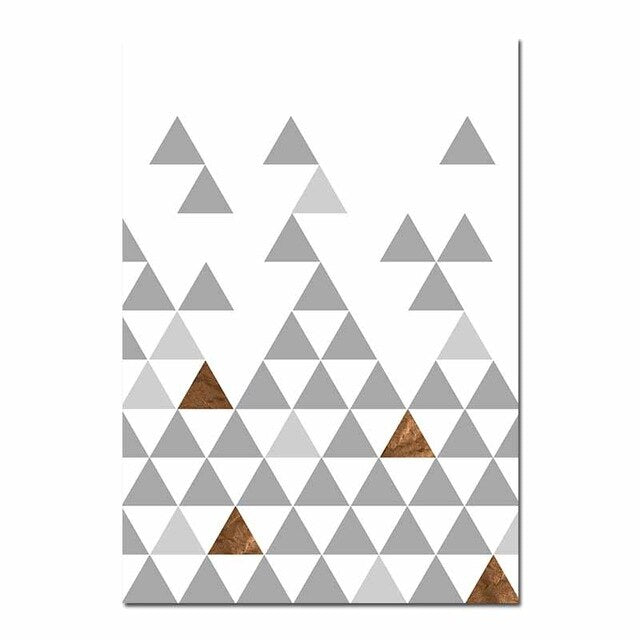 Nordic Minimalist Style Geometric Arrows Triangle Deer Wall Art Fine Art Canvas Prints Scandinavian Abstract Posters For Living Room