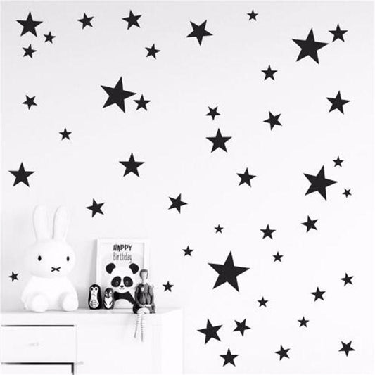Starry Wall Decals Removable Colorful PVC Star Stickers For Nursery Room Kids Play Room Classroom Little Stars Baby Nursery DIY Decor