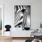 Stunning Zebra Wall Art Black And White Fine Art Canvas Giclee Print Nordic Style Pictures For Living Room Dining Room Modern Interior Decor