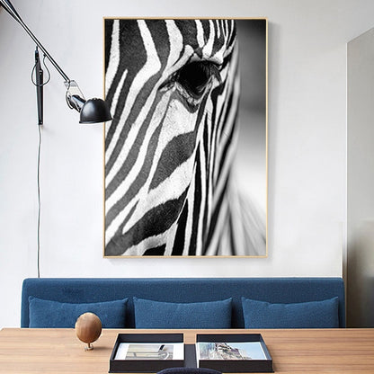 Stunning Zebra Wall Art Black And White Fine Art Canvas Giclee Print Nordic Style Pictures For Living Room Dining Room Modern Interior Decor