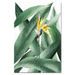 Tropical Botany Paintings Green Leaves Yellows Flowers Nordic Style Fine Art Canvas Prints Green Leaves Wall Art For Modern Home Interior Decor