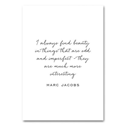 Find Beauty In Things That Are Odd Inspirational Quotes Fashion Gallery Wall Art Fine Art Canvas Prints Nordic Style Salon Art Boutique Home Decor