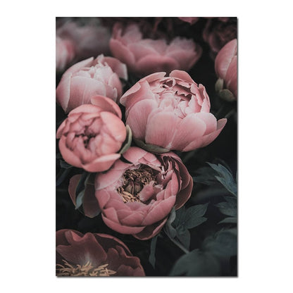Gorgeous Pink Peonies Wall Art Fine Art Canvas Prints Modern Floral Pictures For Bedroom Living Room Minimalist Styling Glam Home Decor